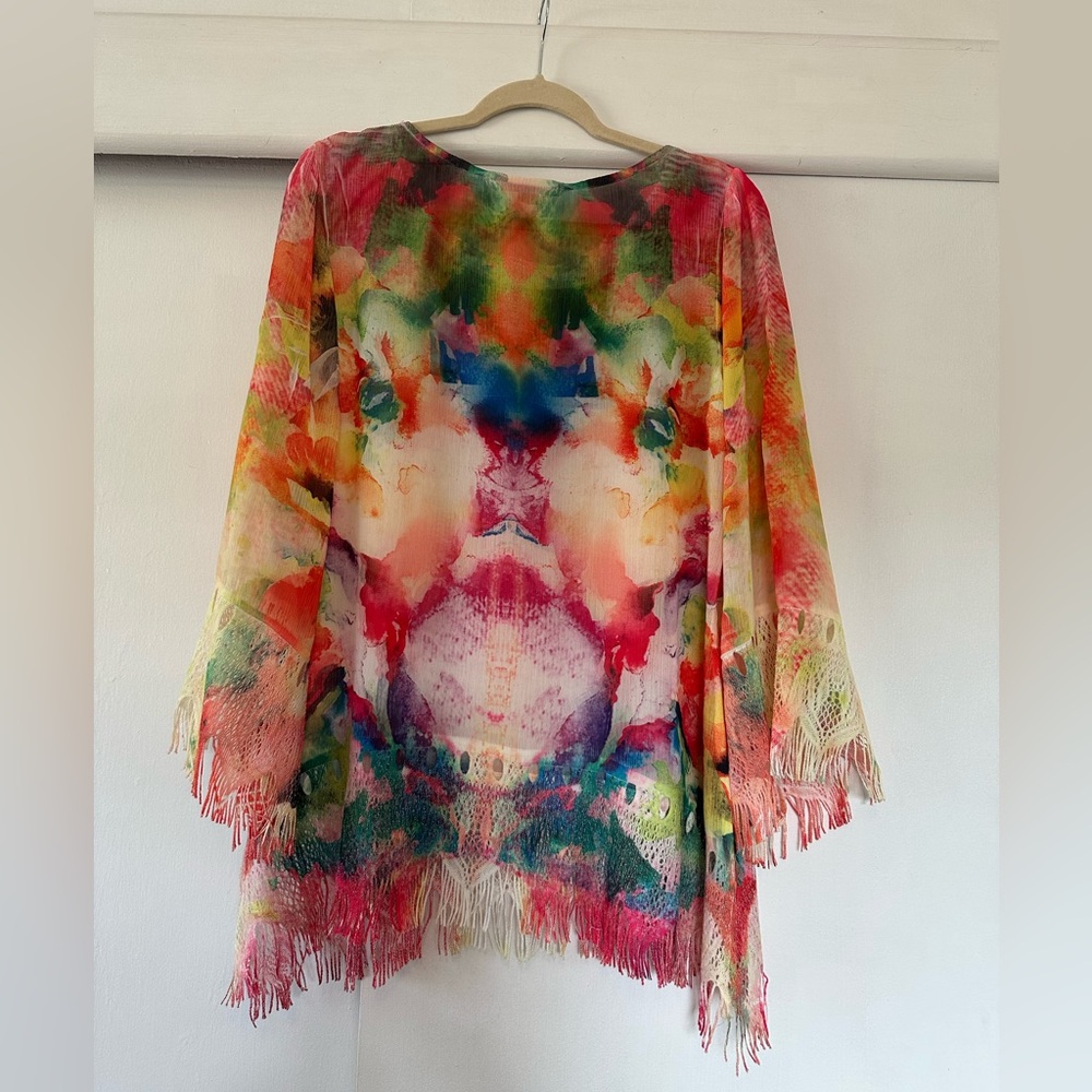 Sienna Rose Multicolor Abstract Kimono